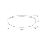 Πλαφωνιερα οροφης φ25 LED 12W NUVOLA 4000K IP 20 3688 - Image 2