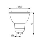 Λαμπτητες LED GU10 5W 230V 38* 3000K PROXI 3579 - Image 2