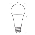 Λαμπτηρας GIGA LED 18W E27 3000K 2000L 230V 4695 - Image 2