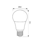 Λαμπτηρας A60 LED 12W E27 4000K 1055 230V 3501 - Image 2