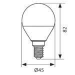 Λαμπτηρες σφαιρικοι LED E14 230V 3000K 806L 4459 - Image 2