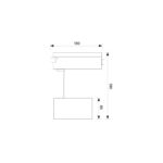 Inlight Acoustic Light 1xE27 Pendant Light D:50x30cm (4061) - Image 2