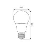 Λαμπτηρας A60 LED 15W E27 3000K 1550L 230V 3641 - Image 2