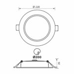 Φωτιστικο χωνευτο PANEL 24W CCT 2040L 4757 VERA - Image 4