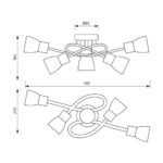 ΦΩΤΙΣΤΙΚΟ ΟΡΟΦΗΣ SP790-5E14 230V DANTE 5052 - Image 2