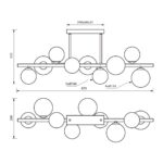 Φωτιστικό Οροφης SSP781-9L G9 230V GALILEO ΦΙΜΕ ΓΥΑΛΙ 5043 - Image 2
