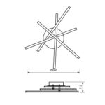 ΦΩΤΙΣΤΙΚΟ ΟΡΟΦΗΣ LED 35W 230V 4000K MATRIX 4405 - Image 2