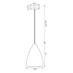 ΦΩΤΙΣΤΙΚΟ ΚΡΕΜΑΣΤΟ ΦΙΜΕ Φ300 E27 SSP751 230V IP20 CARUSO 5000 - Image 2