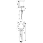 ΣΠΟΤ ΚΑΡΦΩΤΟ ΣΤΕΓΑΝΟ ΜΑΥΡΟ IP65 GU10 ACER 4313 - Image 2