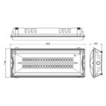 ΦΩΤΙΣΤΙΚΟ ΑΣΦΑΛΕΙΑΣ ΣΤΕΓΑΝΟ  LED IP65 ΜΠΑΤΑΡΙΑ 3.7V 6400Κ 230V 4116 - Image 2