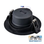 ΣΠΟΤ ΟΡΟΦΗΣ ΧΩΝΕΥΤΟ ΜΑΥΡΟ LED CCT 5W 230V IP20 350L 5138 - Image 2