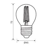 ΛΑΜΠΤΗΡΑΣ ΣΦΑΙΡΙΚΟΣ LED E27 7W 4000K 960L FLICK PREMIUM 4970 - Image 2