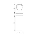 ΦΩΤΙΣΤΙΚΟ ΕΞΩΤΕΡΙΚΟΥ ΧΩΡΟΥ ΕΠΙΤΟΙΧΙΟ ΛΕΥΚΟ 2XGU10 230V IP44 PORTO 4665 - Image 3