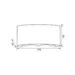 ΑΠΛΙΚΑ LED 6W ARUBA CCT 460L 230V IP65 ΜΑΥΡΟ 4820 - Image 2