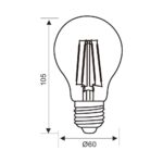 ΛΑΜΠΤΗΡΑΣ Α60 LED E27 11W 3000K 1521L FLICK PREMIUM 4961 - Image 3