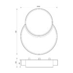 ΠΛΑΦΩΝΙΕΡΑ ΟΡΟΦΗΣ ΜΑΥΡΗ 500Χ400Χ100 35W 2165L CCT 230V IP20 5151 - Image 3