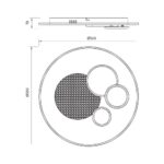 ΠΛΑΦΩΝΙΕΡΑ ΟΡΟΦΗΣ LED 64W CCT DIM F50 230V IP20 ALIS 5173 - Image 2