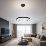 Φωτιστικό Κρεμαστό ALEXA-P LED 55W CCT 2963LM 230V DIM Φ50 ΜΑΥΡΟ  5256 - Image 2