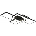 ΦΩΤΙΣΤΙΚΟ ΟΡΟΦΗΣ ΜΑΥΡΟ LED 58W 3CCT DIM 5300LM 90X50 1734-3/90