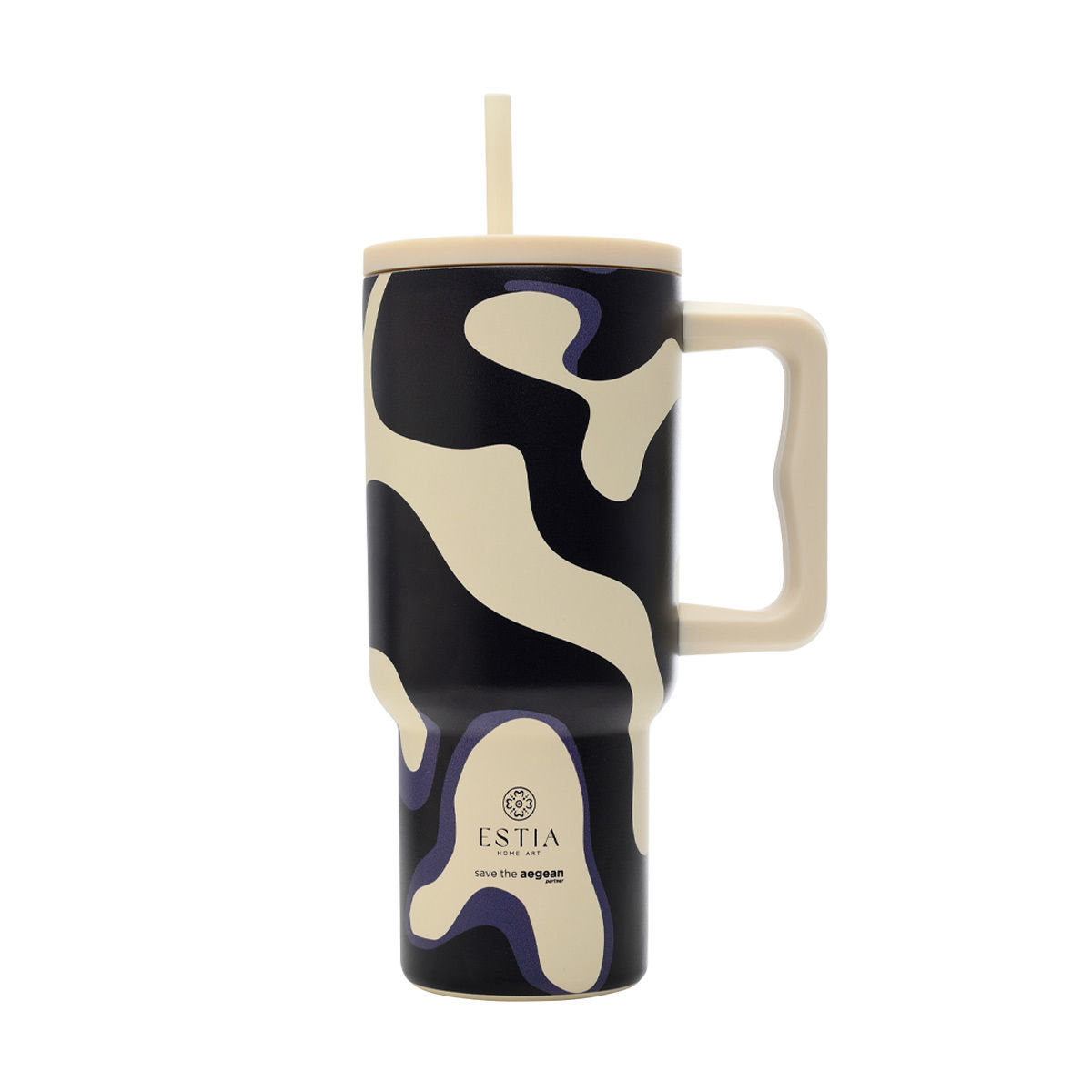 0015596_-straw-tumbler-xl-save-the-aegean-900ml-bold-drift ΘΕΡΜΟΣ STRAW TUMBLER XL SAVE THE AEGEAN 900ml BOLD DRIFT 01-36249 - Image 1