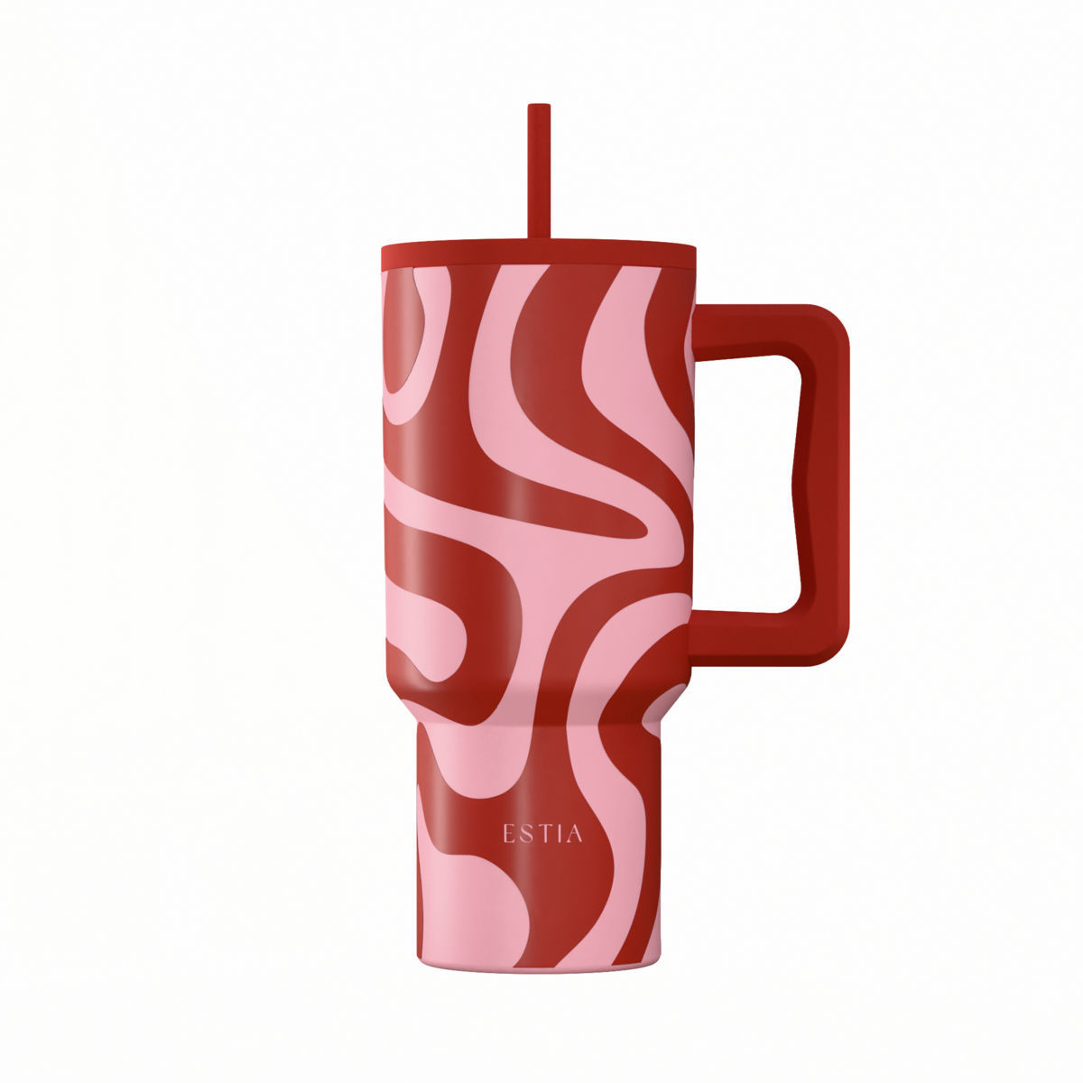 0017291_-straw-tumbler-xl-save-the-aegean-900ml-coral-waves ΘΕΡΜΟΣ STRAW TUMBLER XL SAVE THE AEGEAN 900ml CORAL WAVES 01-41588 - Image 1