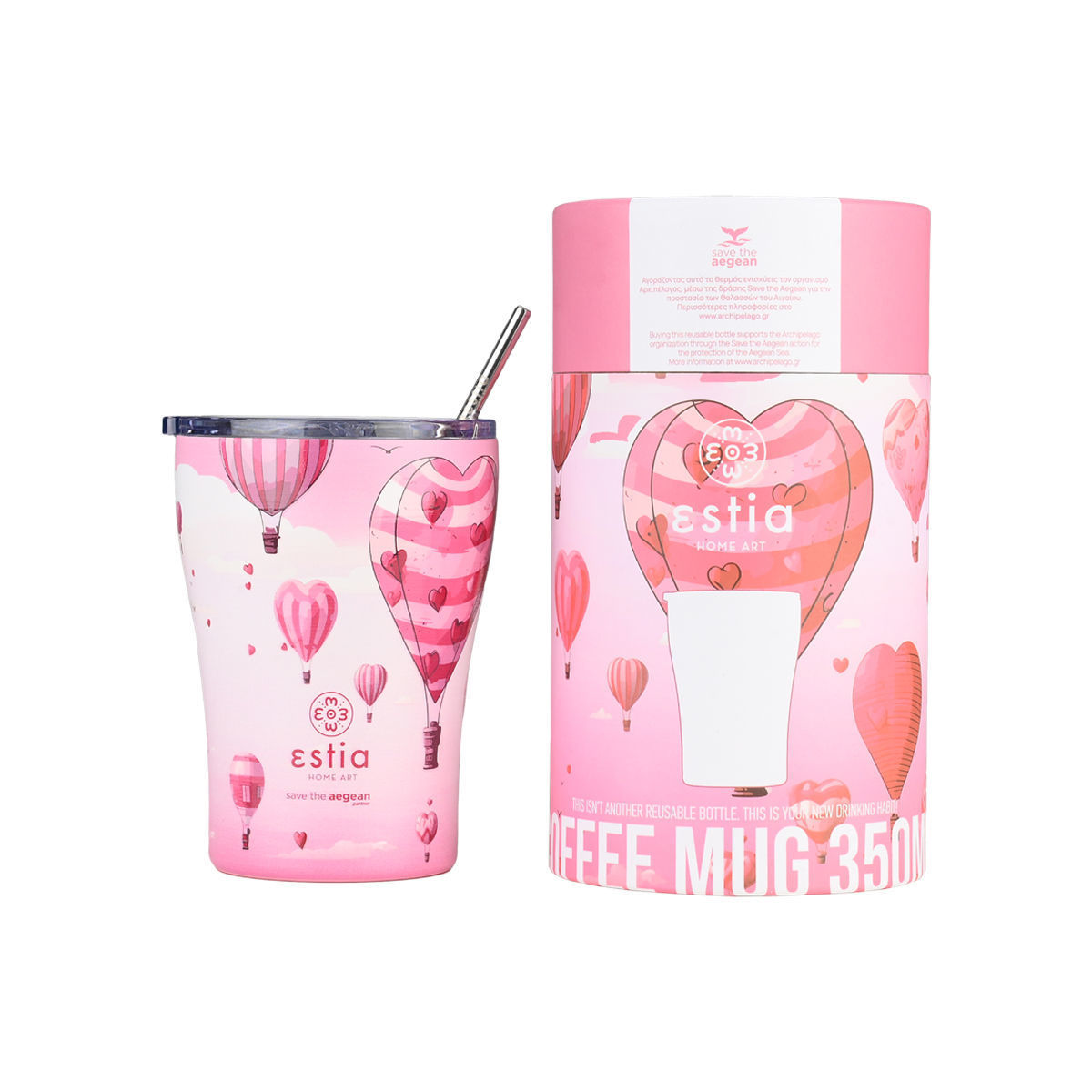 0013608_-coffee-mug-save-the-aegean-350ml-love-ascend ΘΕΡΜΟΣ COFFEE MUG SAVE THE AEGEAN 350ml LOVE ASCEND 01-23102 - Image 1